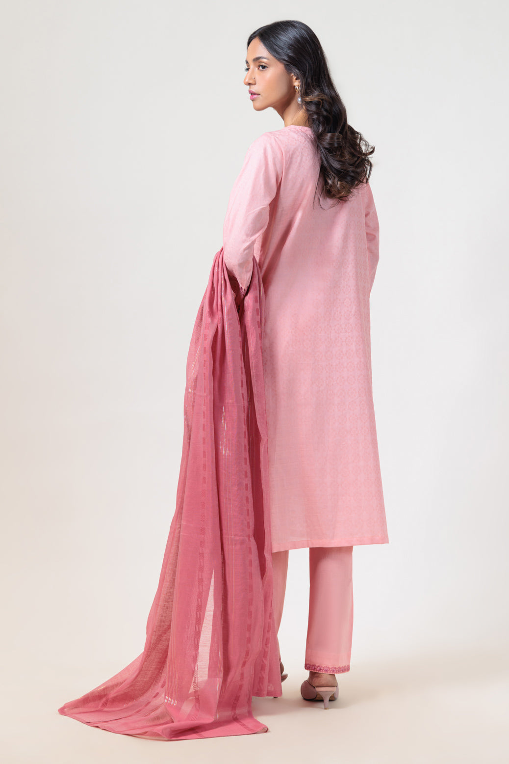 Bonanza Satrangi | Pink Jacquard 3 Piece (BPS1243P18) 16 Pink