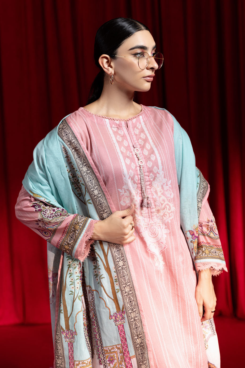 Bonanza Satrangi | Pink Lawn 3 Piece (BPS1243P26) 10 Pink