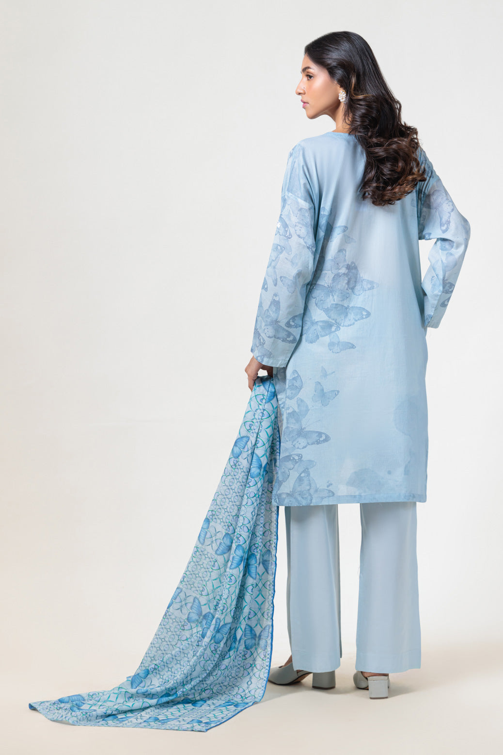Bonanza Satrangi | Grey Lawn 3 Piece (BPS2243P16) 16 Grey