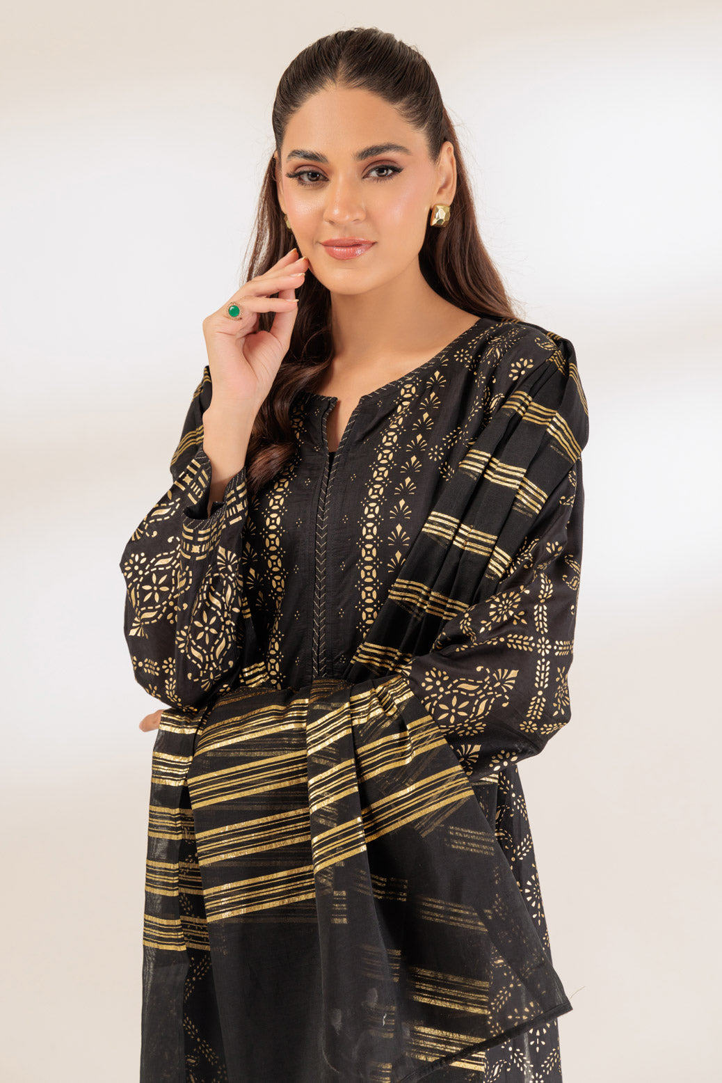 Bonanza Satrangi | Black Viscose 3 Piece (BPS5243P42) 12 Black