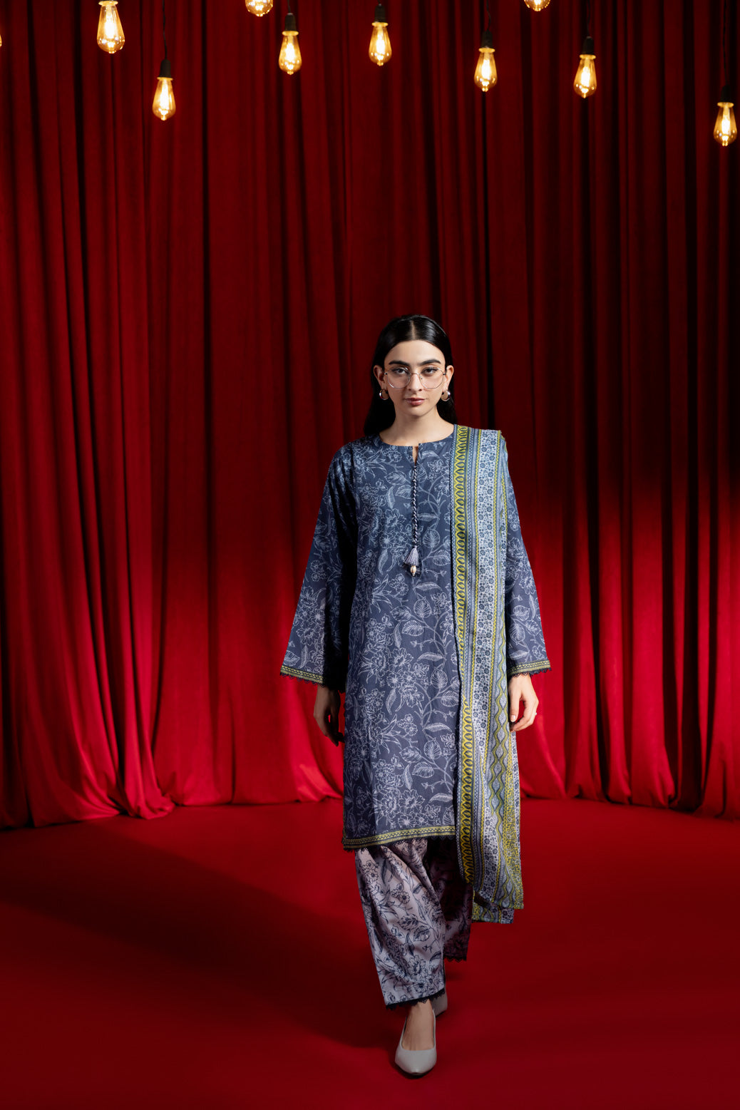 Bonanza Satrangi | Blue Cambric 3 Piece (BPS6243P34) 12 Blue