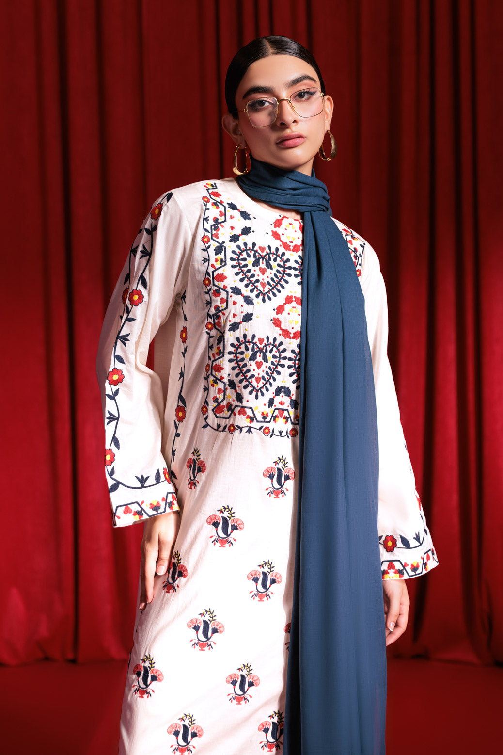 Bonanza Satrangi | White Cambric 3 Piece (BPS7243P01) 10 White