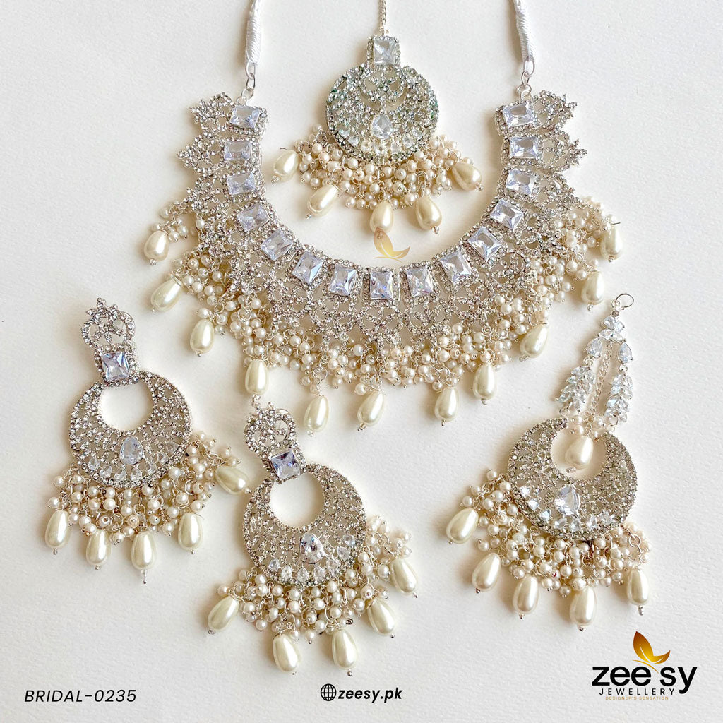 Bridal-0235 Silver Pearl