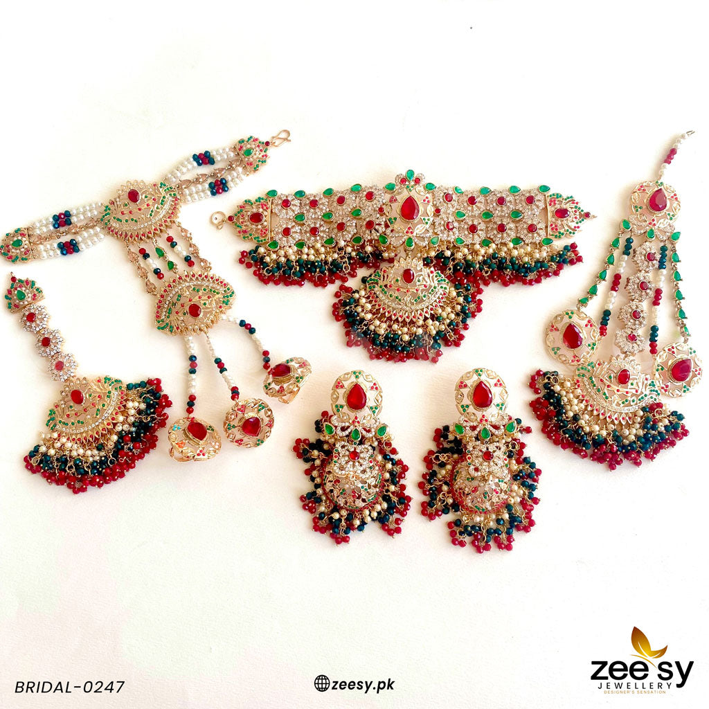 Bridal-0247 Red & Green