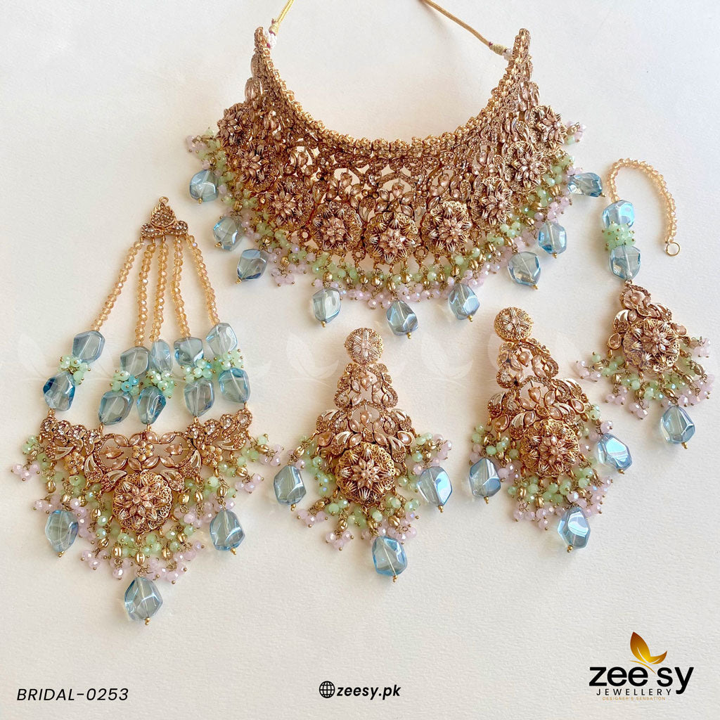 Bridal-0253 Mint-Pink-Green-Feroza