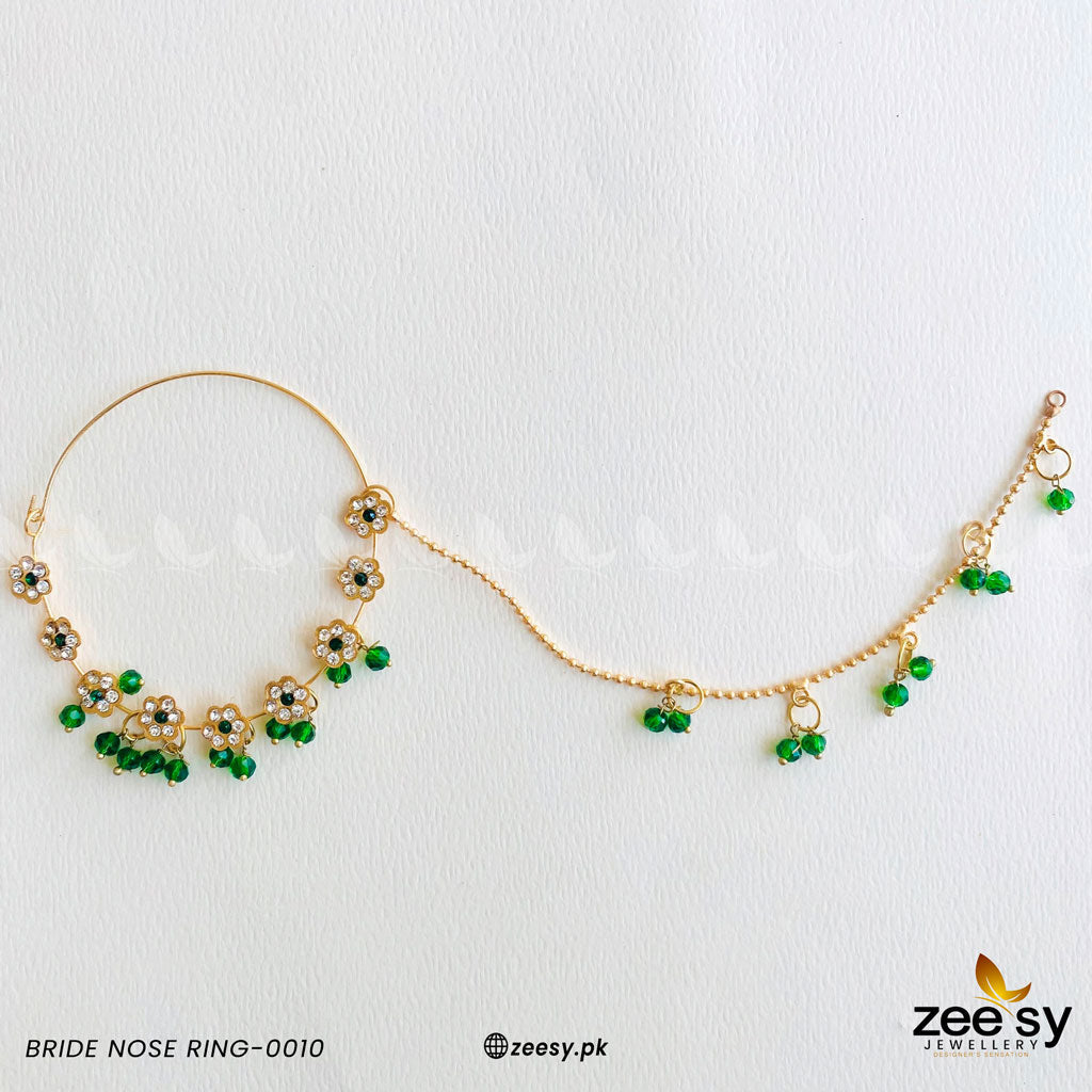Bride Nose Ring-0010 Green