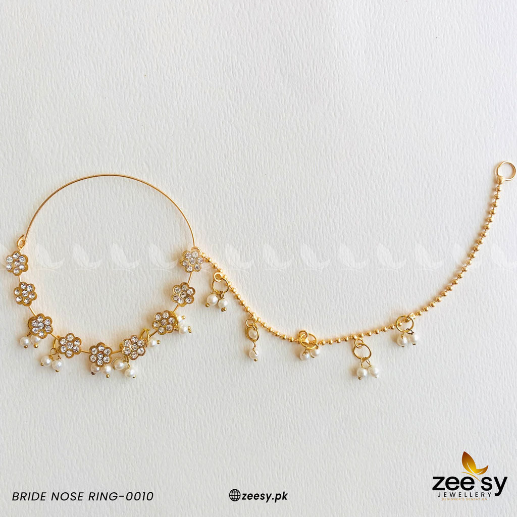 Bride Nose Ring-0010 Pearl
