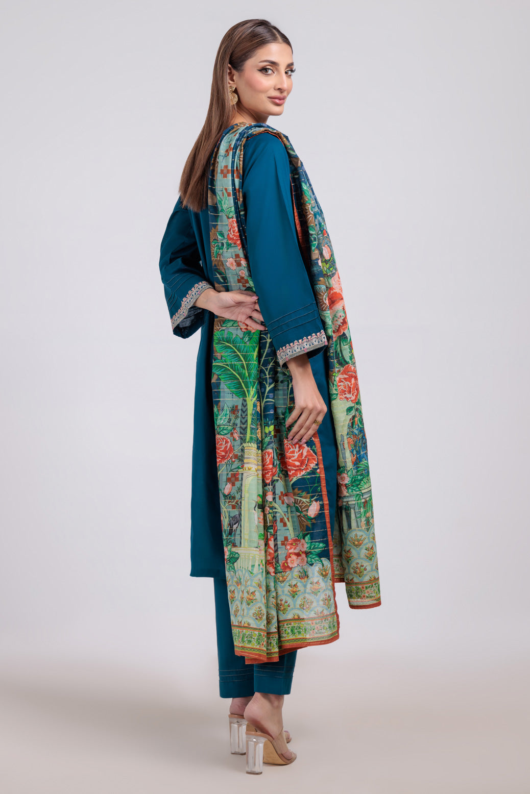 Bonanza Satrangi | Blue Cambric 3 Piece (BS1243P05) 16 Blue