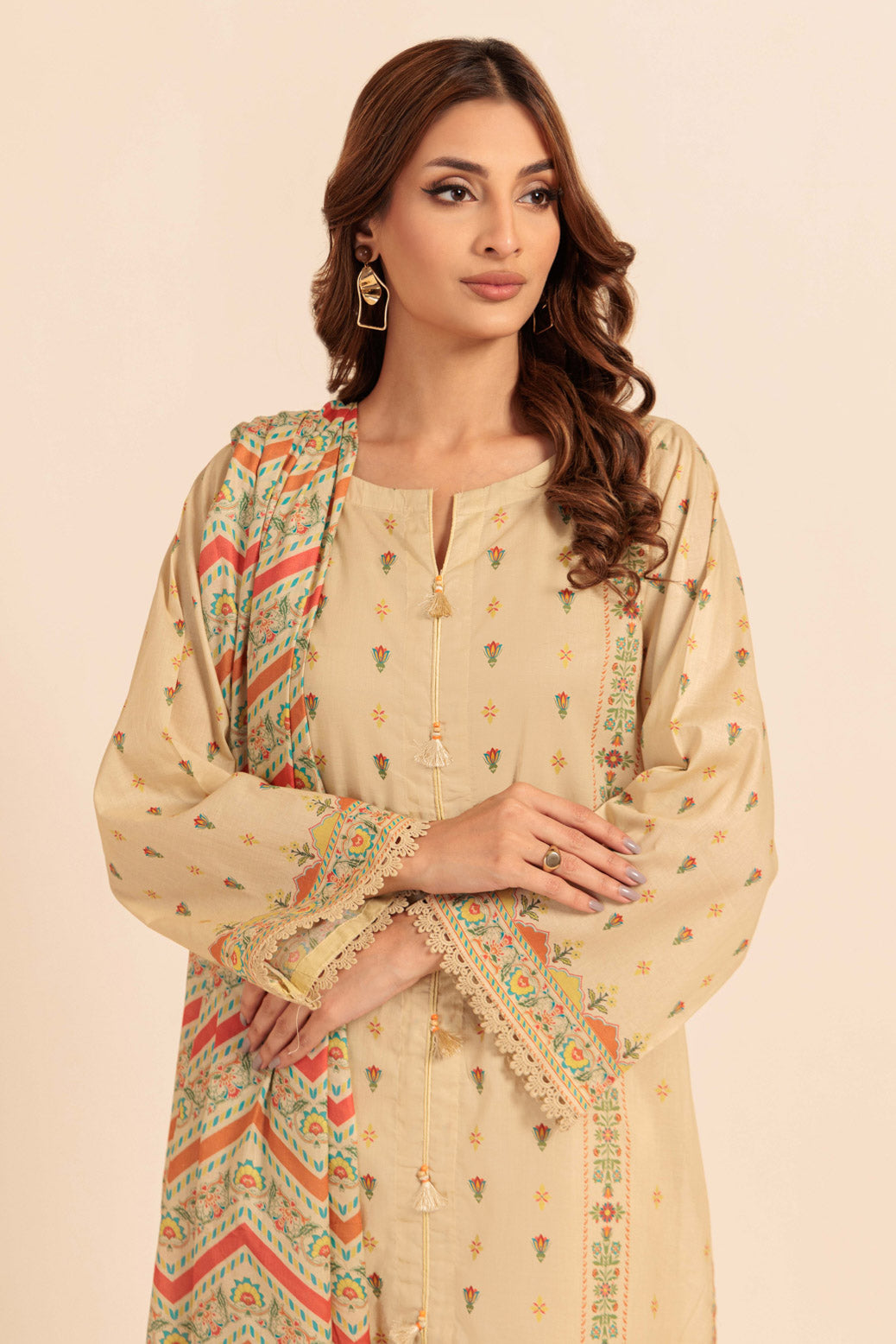 Bonanza Satrangi | Beige Lawn 2 Piece (BS2242P06) 14 Beige