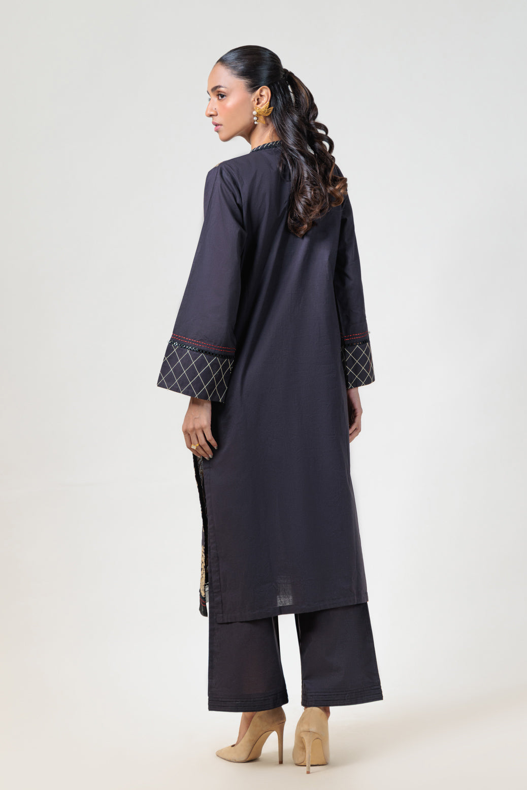 Bonanza Satrangi | Black Cambric 2 Piece (BS5242P02) 16 Black