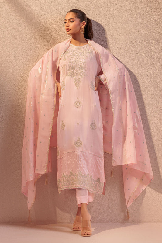 Bonanza Satrangi | Pink Raw Silk 3 Piece (BS5243P07) 8 Pink