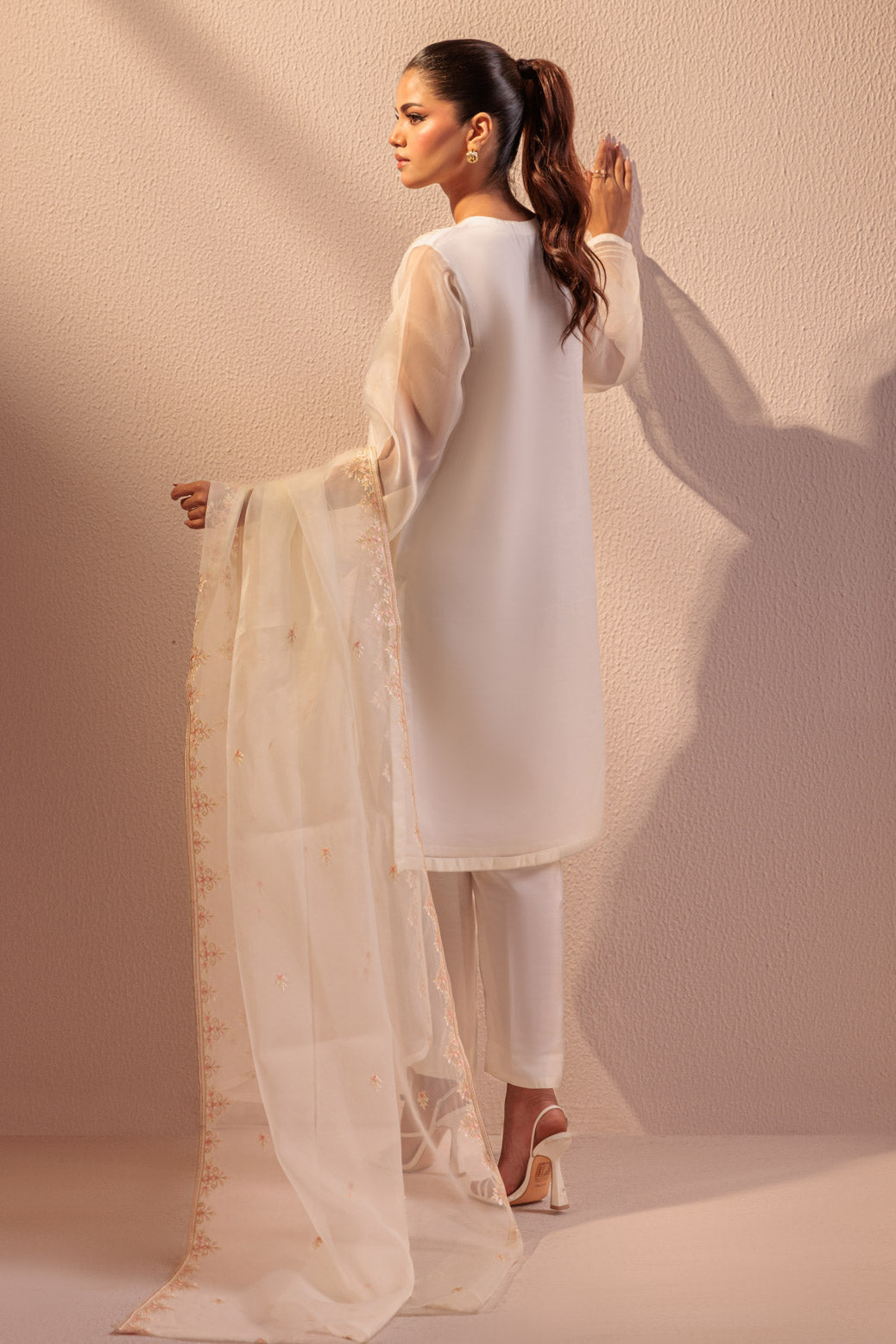 Bonanza Satrangi | White Organza 3 Piece (BS5243P09) 16 White