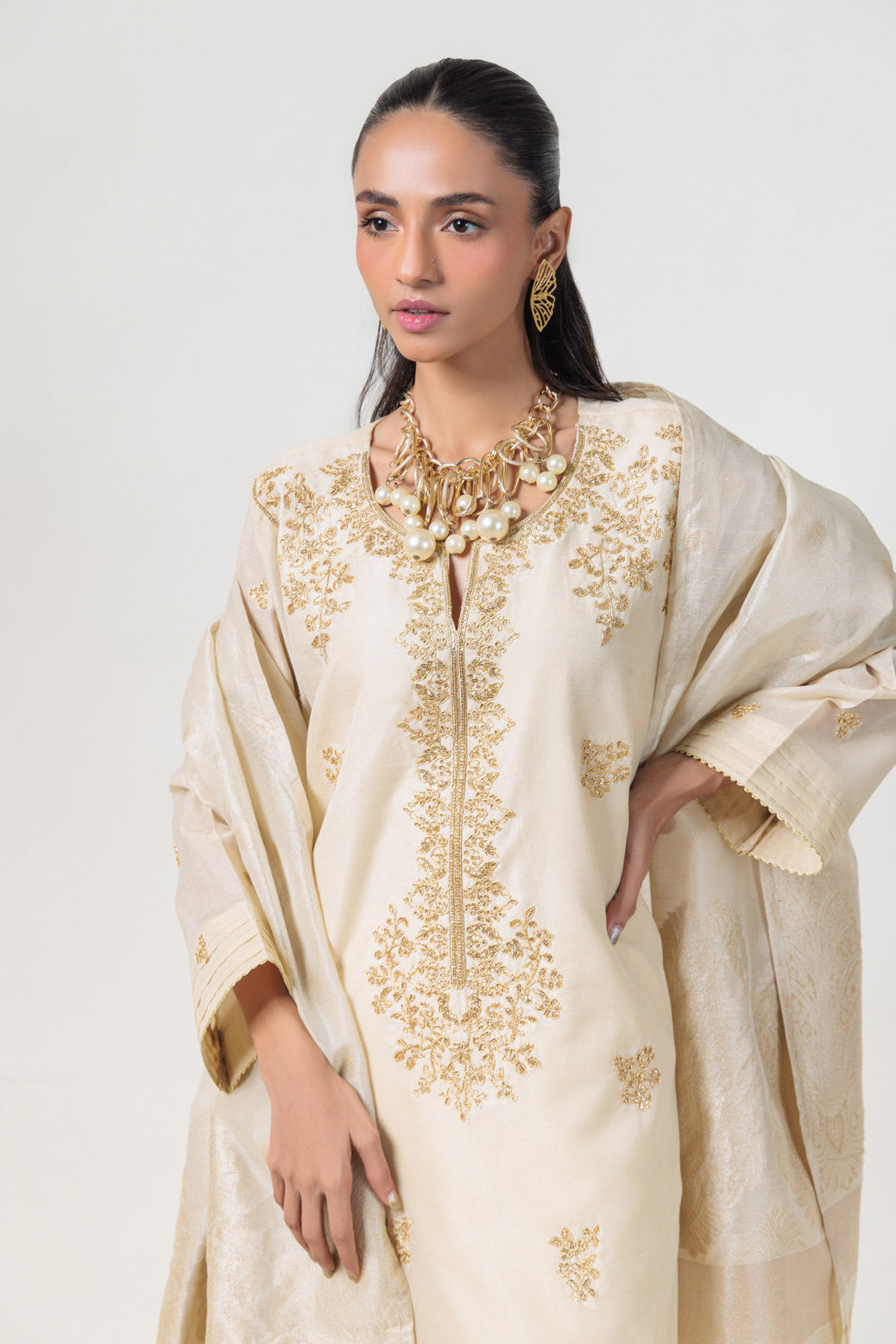 Bonanza Satrangi | Beige Dyed 3 Piece (BS5243P24) 14 Beige