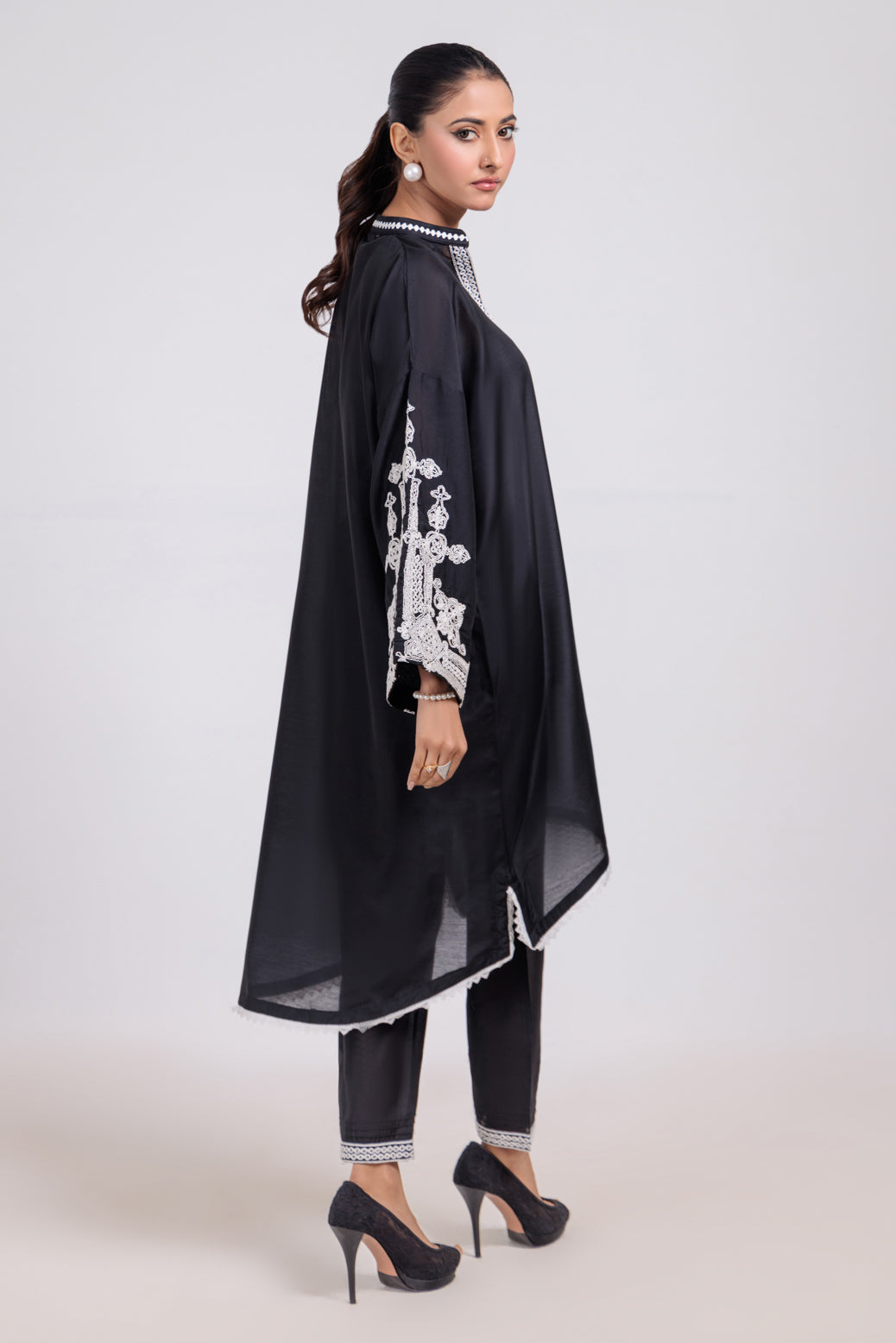 Bonanza Satrangi | Black Silk 2 Piece (BS7242P02) 16 Black
