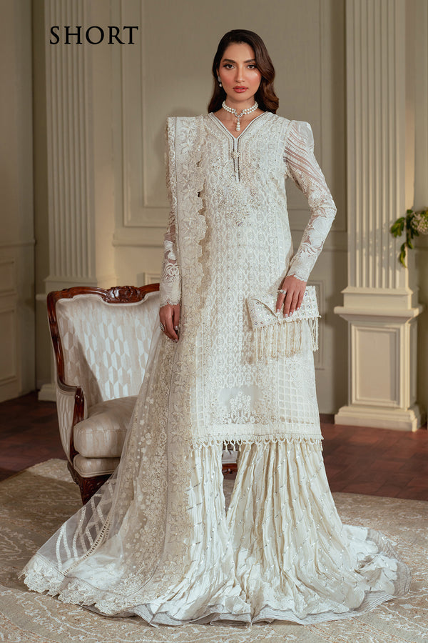 Baroque | Chantelle 24 | CHIFFON CH13-02 S White Short Shirt with Sharara