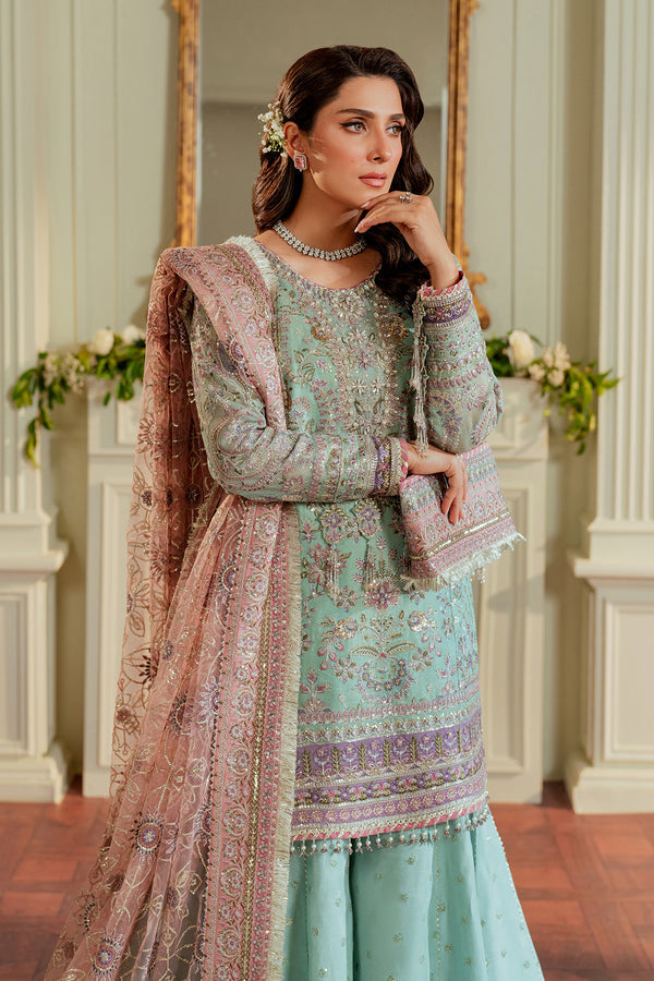 Baroque | Chantelle 24 | NET CH13-08 M Light Ferozi Shirt with Wide Trouser