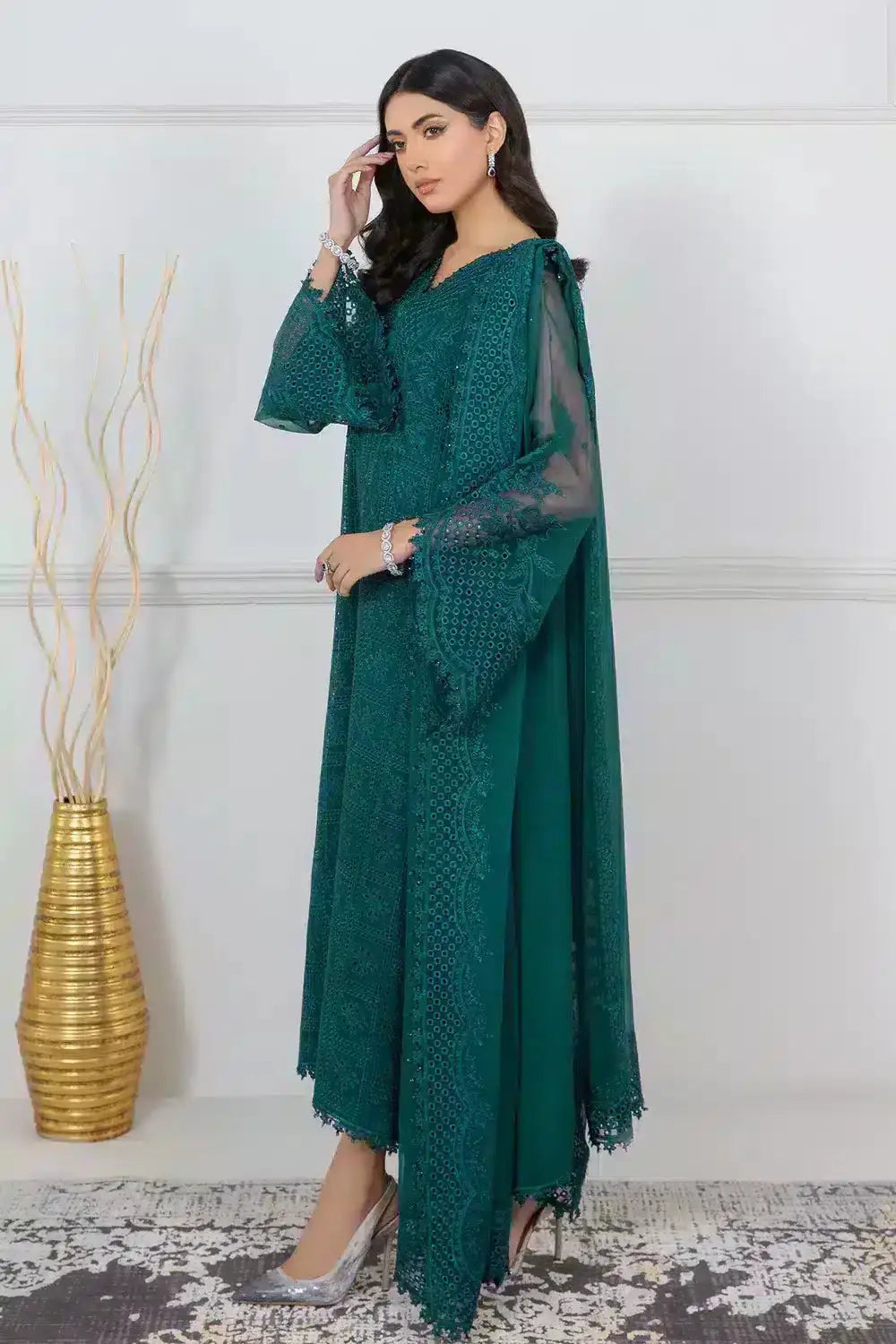 Baroque | Formals Collection | UF-338 - Pakistani Designer Dress - by Baroque | Type: Formal - 100% Original at Saira Sultan
