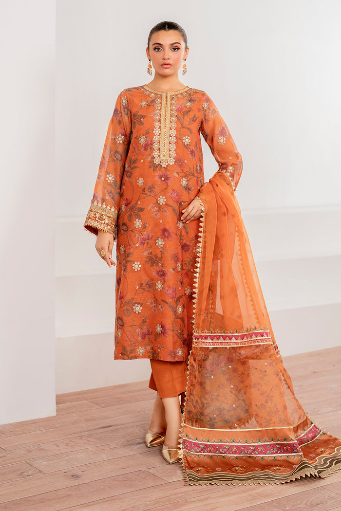 Baroque | Velvet Formals | COTTON NET UF-701 XS Rust Cotton Net