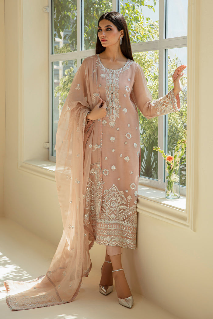 Baroque | Luxury Formals 24 | CHIFFON UF-389 - Pakistani Designer Dress - by Baroque | Type: Ladies Clothes - 100% Original at Saira Sultan