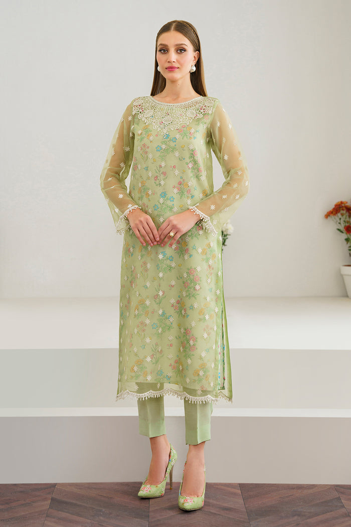 Baroque | Luxury Formals 24 | ORGANZA UF-521 - Pakistani Designer Dress - by Baroque | Type: Ladies Clothes - 100% Original at Saira Sultan