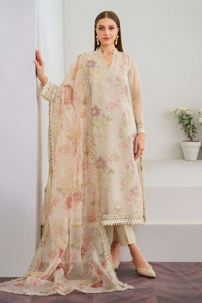 Baroque | Velvet Formals | ORGANZA UF-523 XS Beige Organza