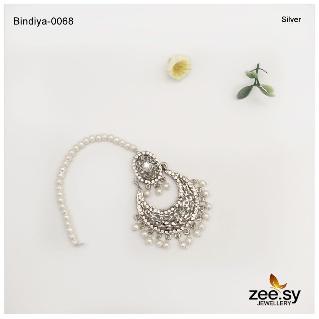 Bindiya-0068 Silver Pearl