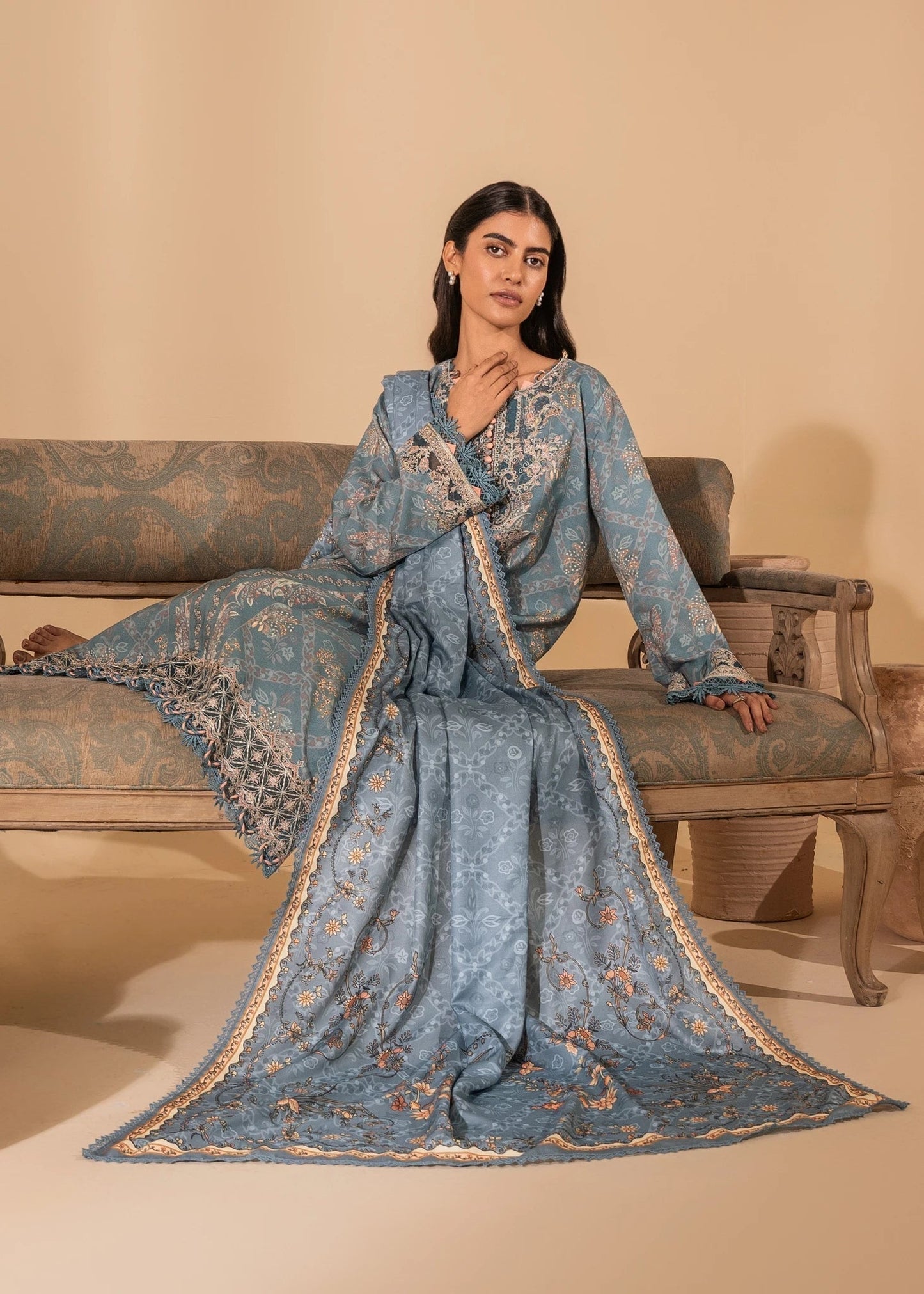 Nureh | Shades of Winter | SERENA (AZ-05) - Pakistani Designer Dress - by Nureh | Type: Ladies Clothes - 100% Original at Saira Sultan