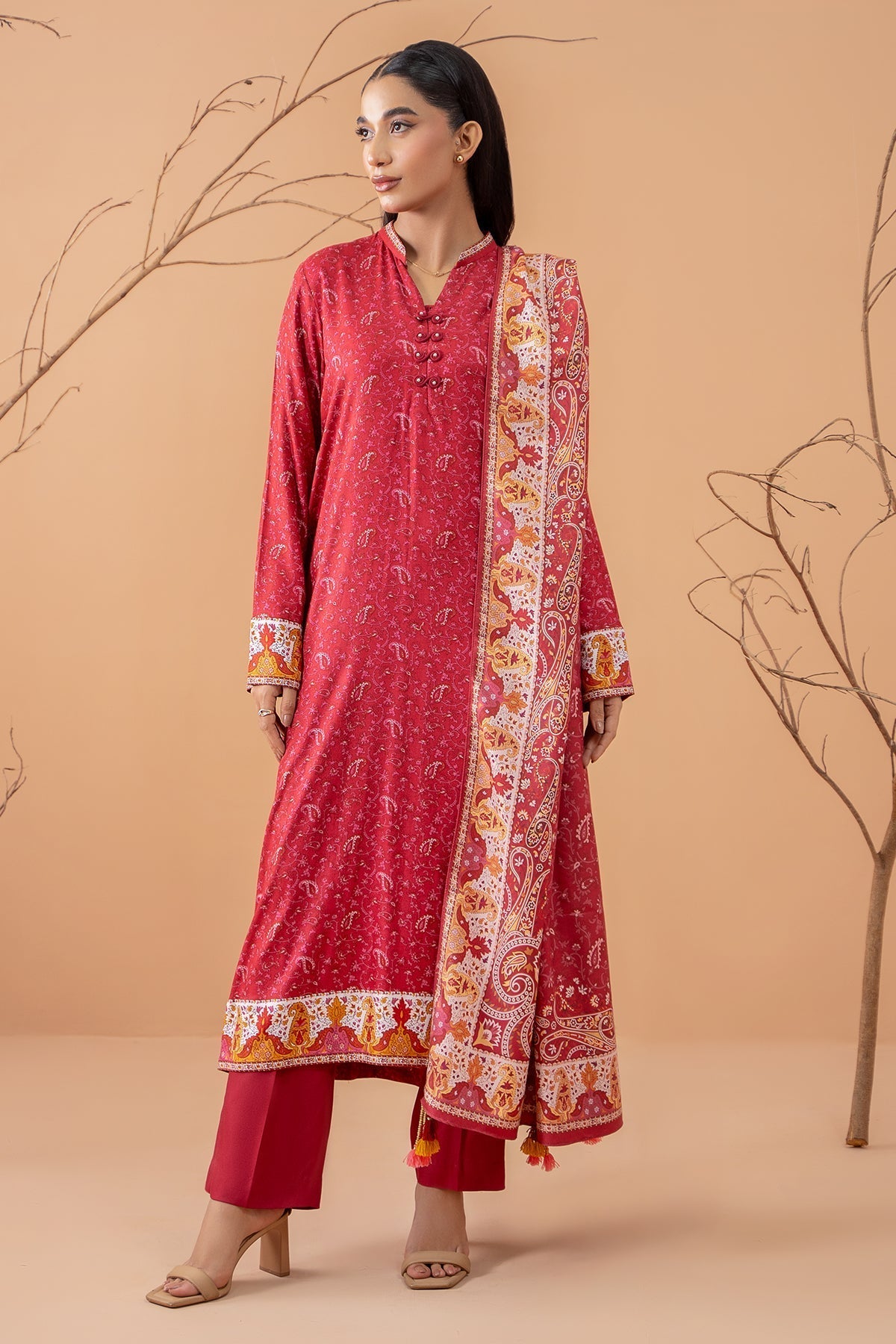 Kayseria | Winter Khaddar 24 | C5498 XS Magenta Marina