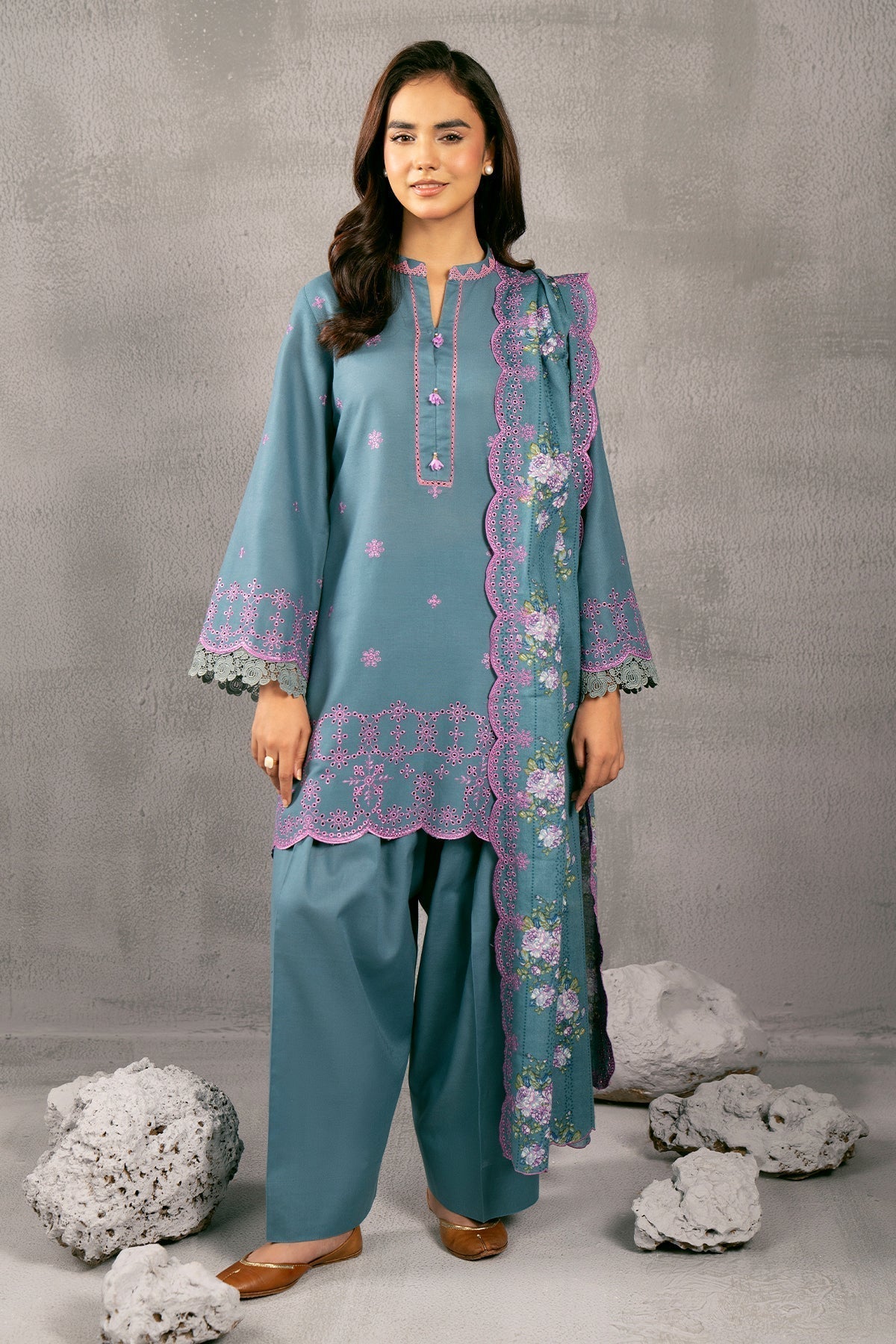 Kayseria | Winter Khaddar 24 | C6039-2 XL Sky Blue Khaddar