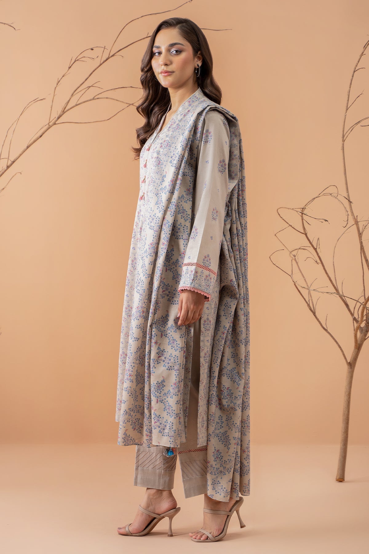Kayseria | Winter Khaddar 24 | C6051-2 XL Off White Khaddar