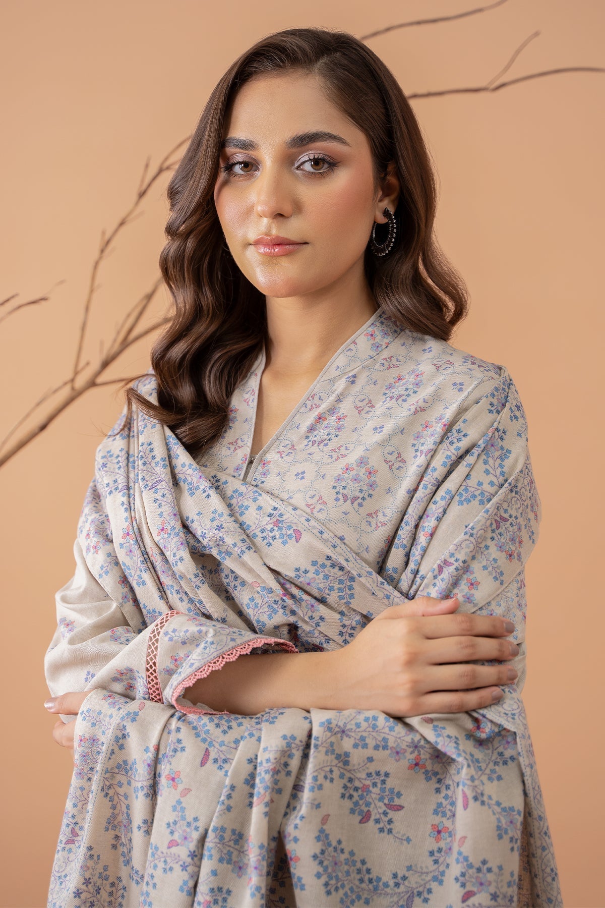 Kayseria | Winter Khaddar 24 | C6051-2 M Off White Khaddar