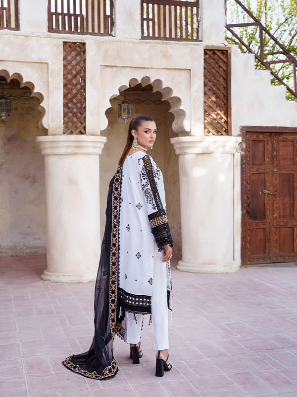 Zebtan | Zeenat Luxury Lawn Eid Collection | ZL 10 - Pakistani Designer Dress - by Zebtan | Type: Luxury - 100% Original at Saira Sultan