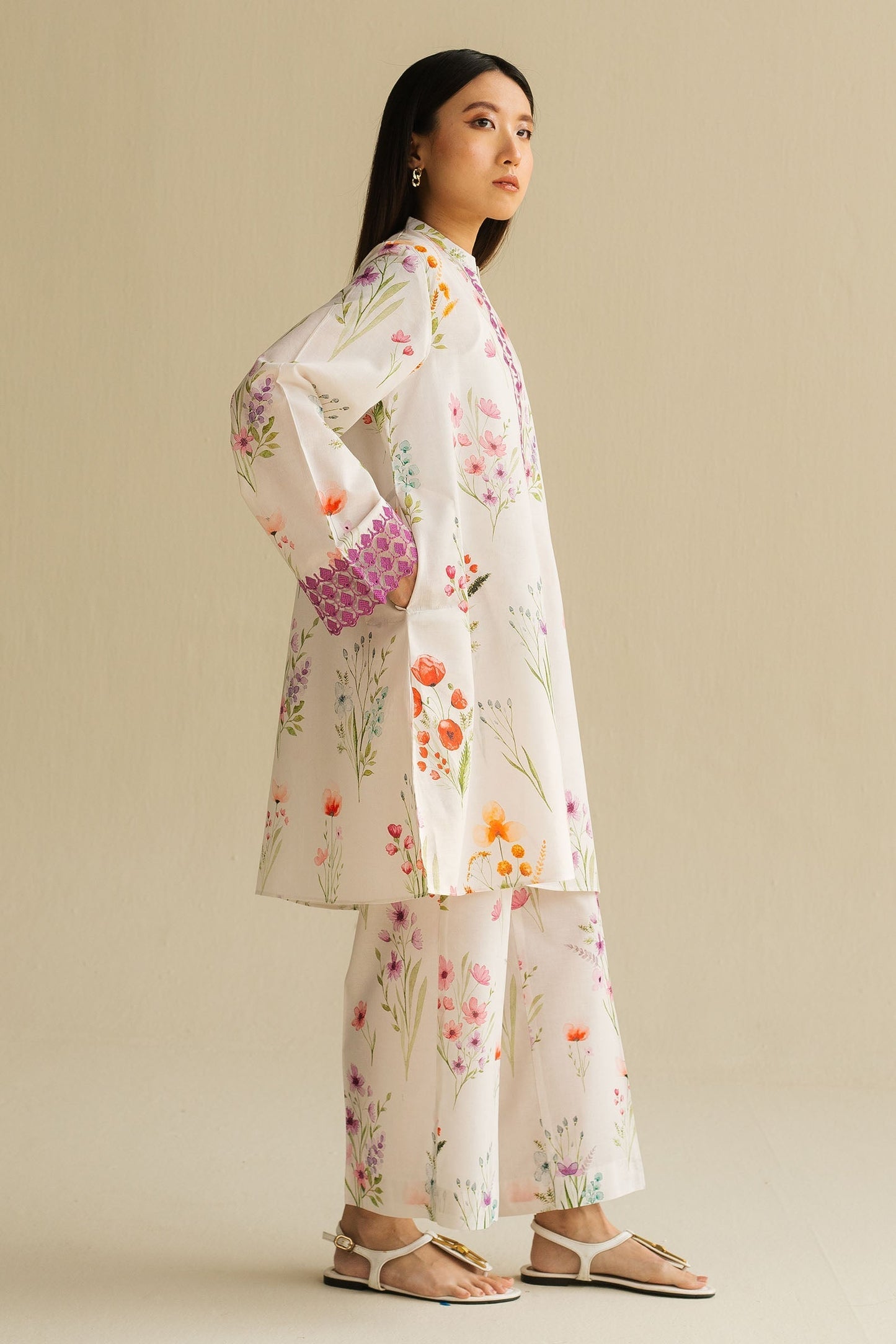Zara Shahjahan | Love Coco 2025 | CR25B0221 L White Cambric
