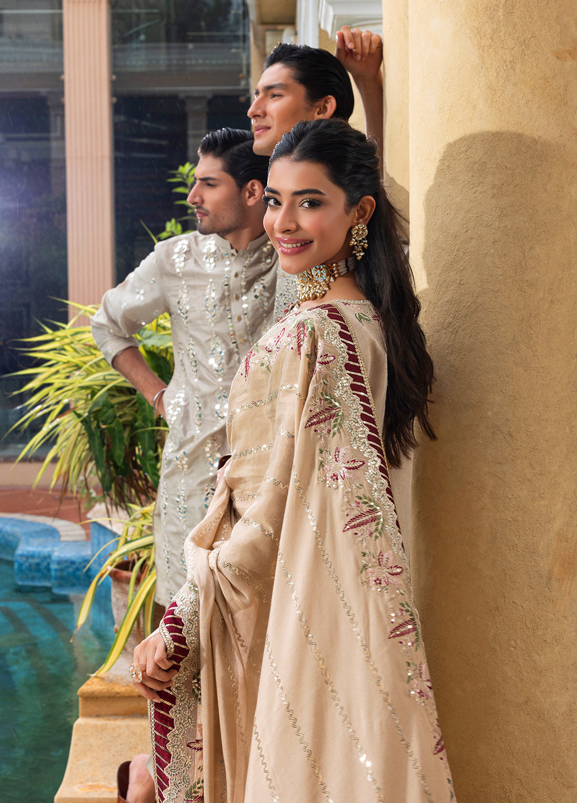 Sahane | Haye Dil Wedding Formals | CT 29005 Gold Love - Pakistani Designer Dress - by Sahane - Type : Ladies Clothes - 100% Original at Saira Sultan