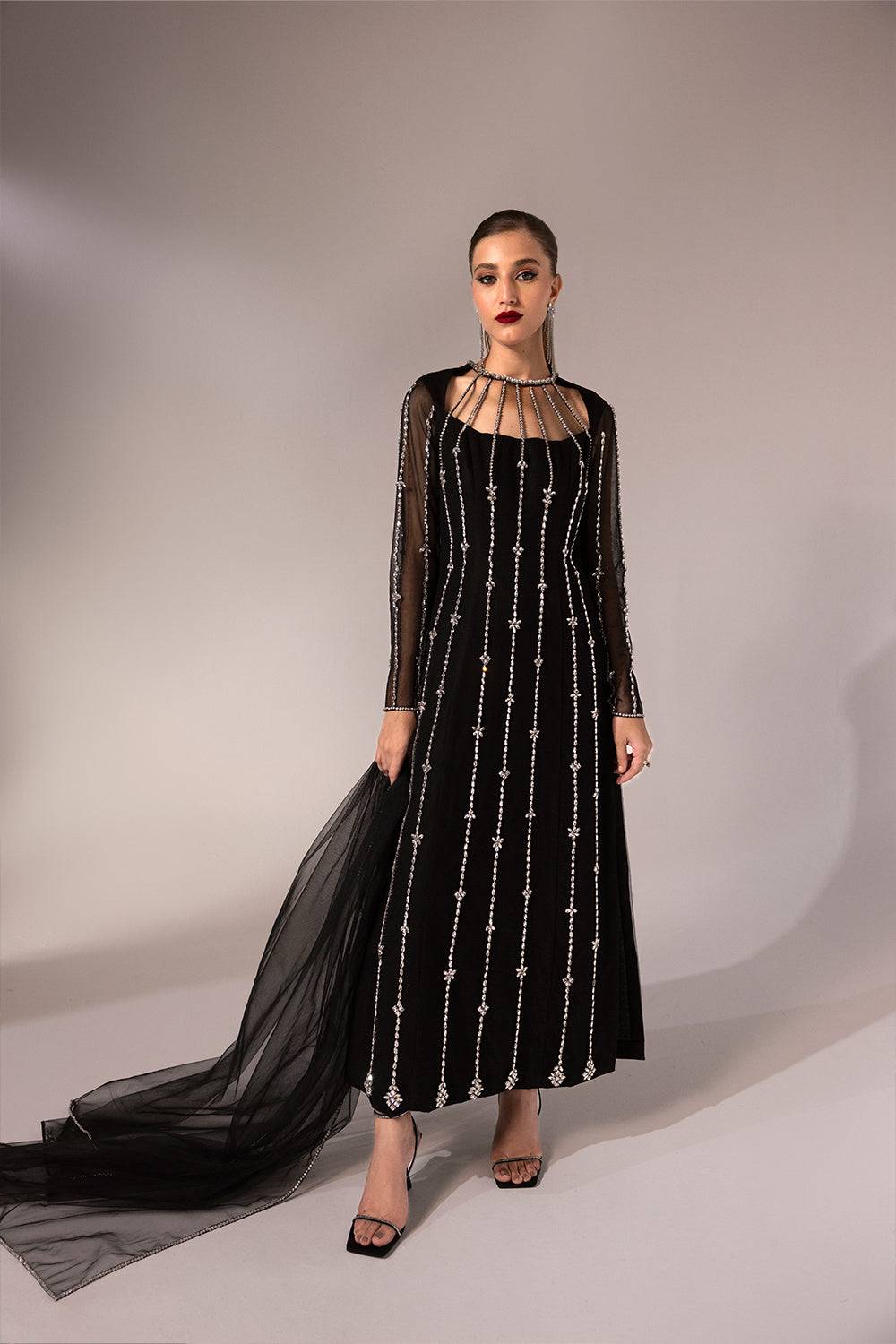 Caia | Regine Luxury Formal23 | MIDNIGHT - Pakistani Designer Dress - by Caia | Type: Formal - 100% Original at Saira Sultan