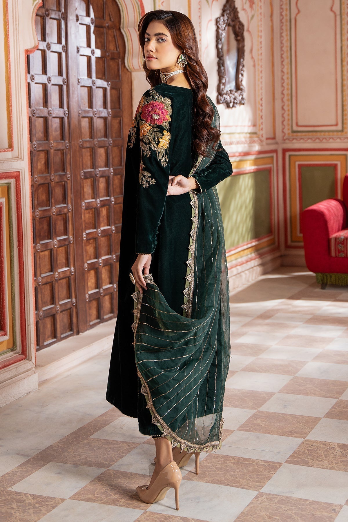 Charizma | Signora Velvet | CVT4-20 S Bottle Green Velvet