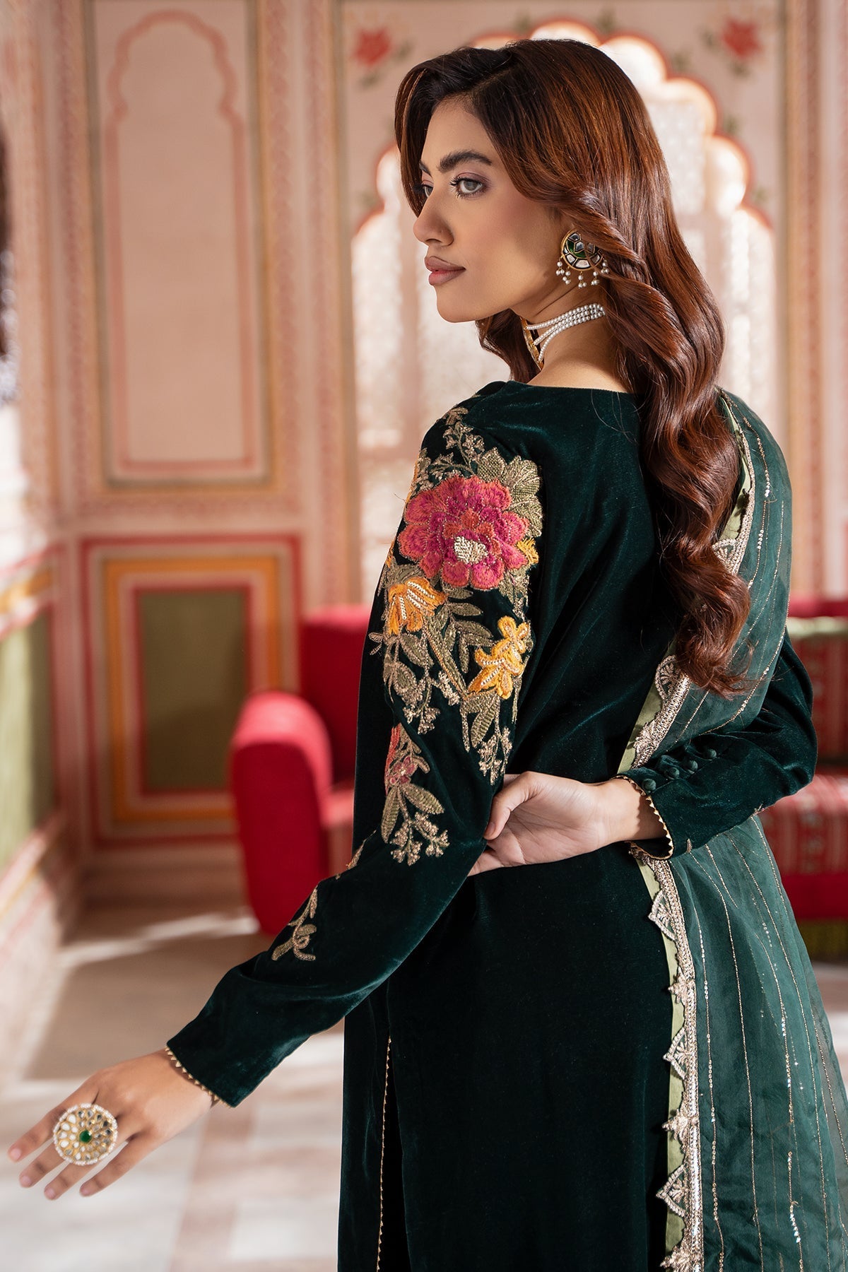 Charizma | Signora Velvet | CVT4-20 M Bottle Green Velvet