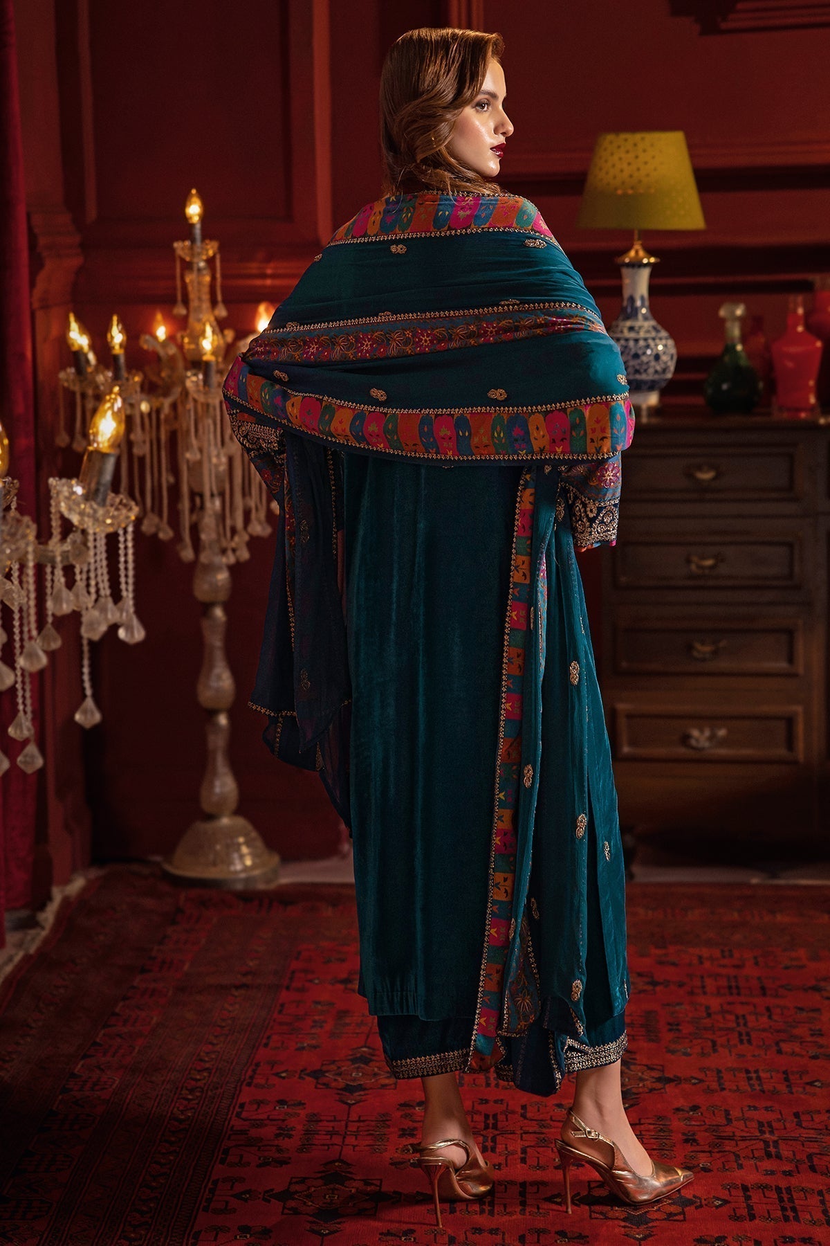 Charizma | Signora Velvet | Velvet CVT4-02 - Pakistani Designer Dress - by Charizma | Type: Ladies Clothes - 100% Original at Saira Sultan