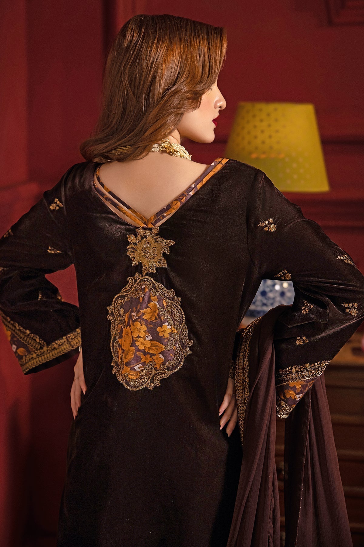 Charizma | Signora Velvet | Velvet CVT4-05 - Pakistani Designer Dress - by Charizma | Type: Ladies Clothes - 100% Original at Saira Sultan