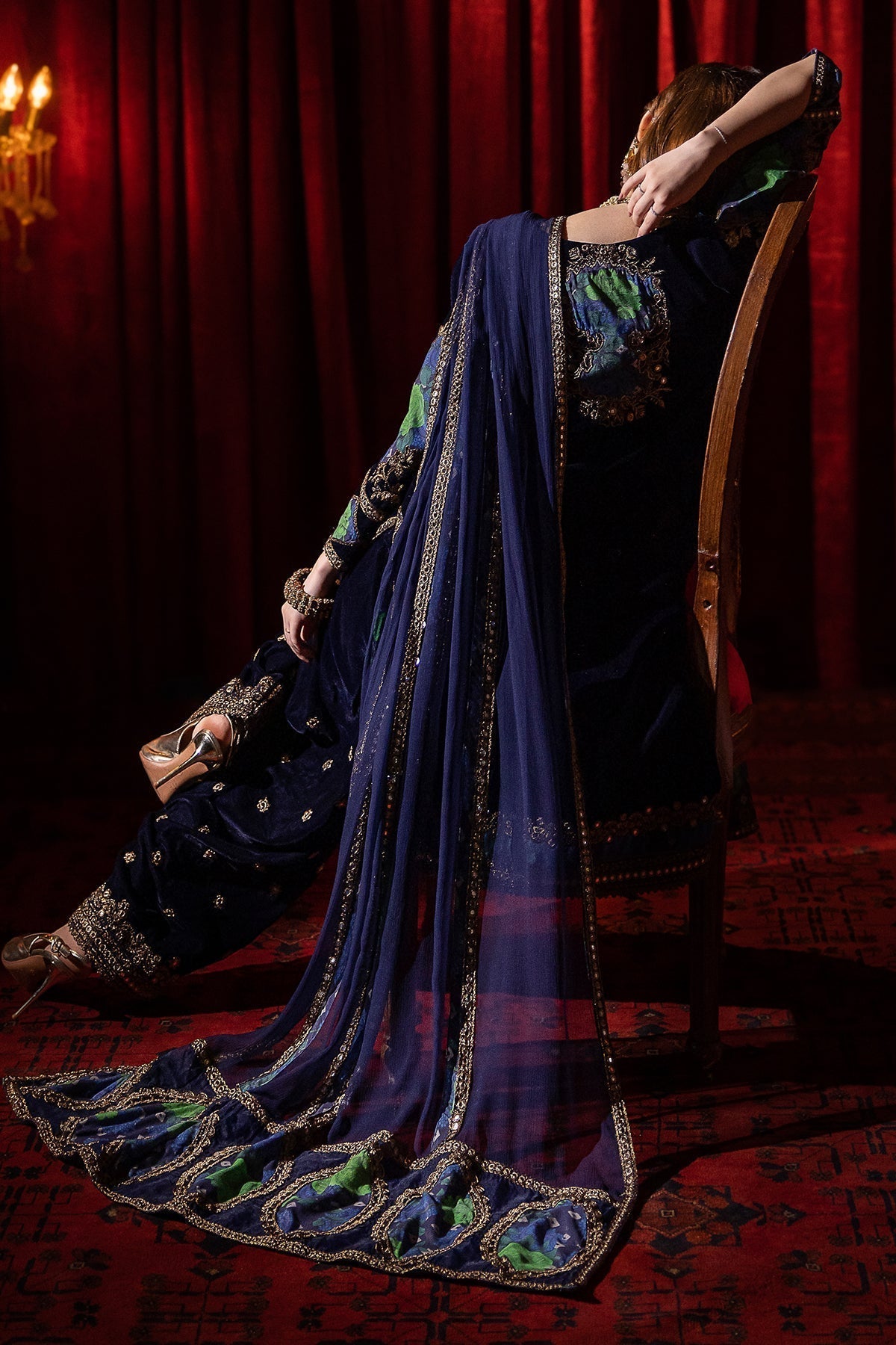Charizma | Signora Velvet | Velvet CVT4-09 - Pakistani Designer Dress - by Charizma | Type: Ladies Clothes - 100% Original at Saira Sultan