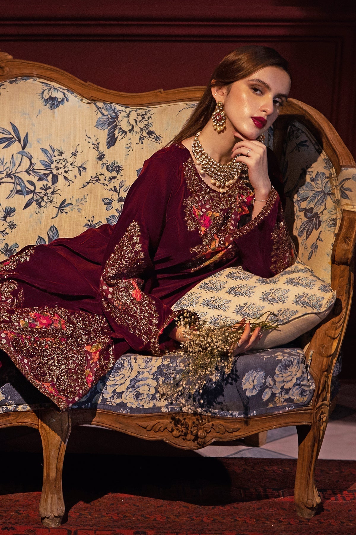 Charizma | Signora Velvet | Velvet CVT4-06 - Pakistani Designer Dress - by Charizma | Type: Ladies Clothes - 100% Original at Saira Sultan
