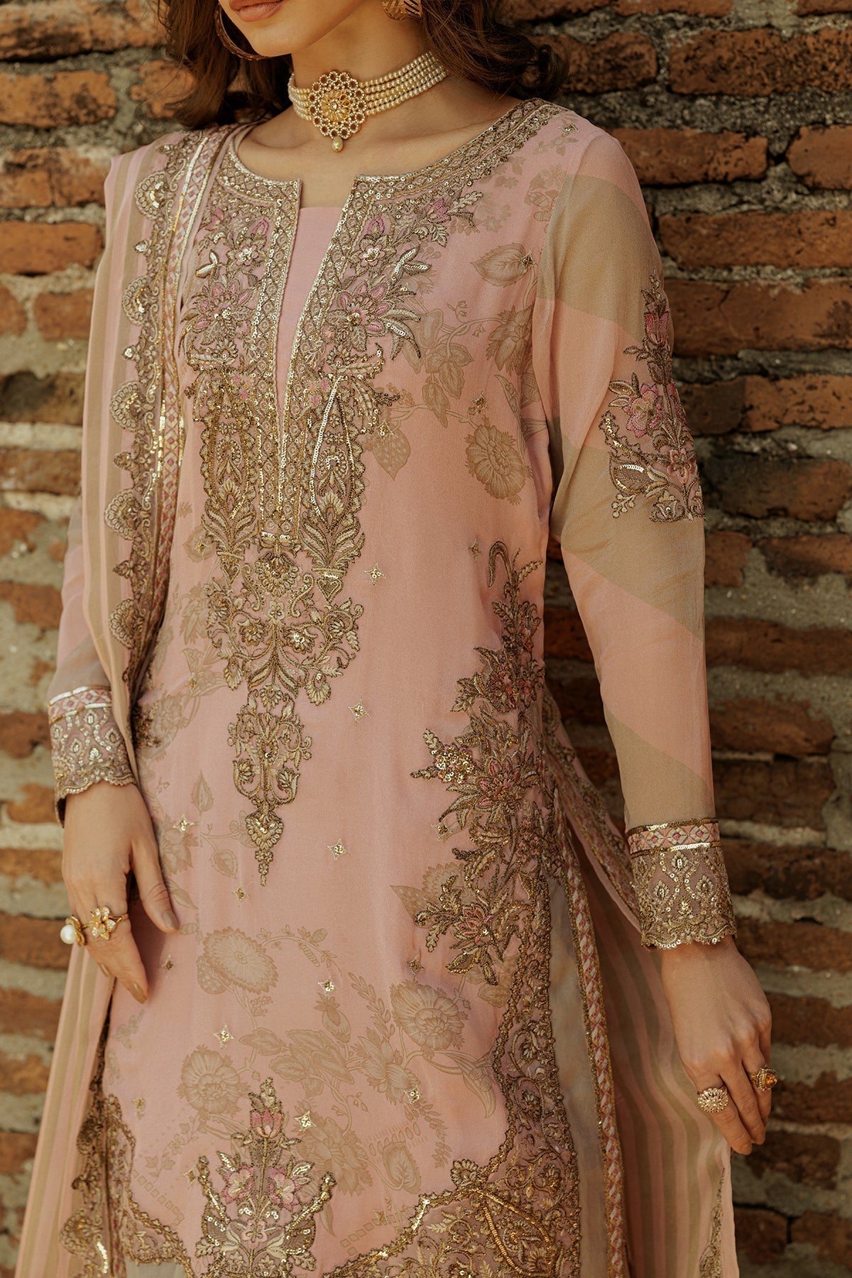 Charizma | Vasal Collection 25 | VSL25-01 L Blush Pink Chiffon