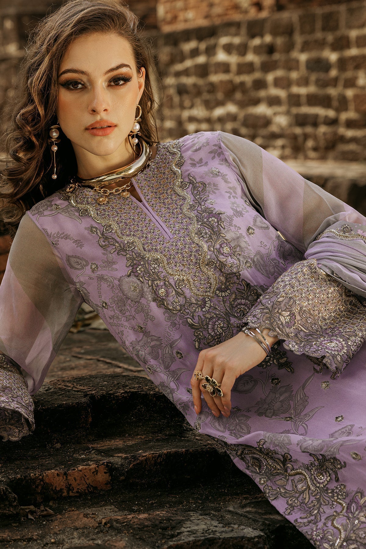Charizma | Vasal Collection 25 | VSL25-04 XL Purple Gray Chiffon
