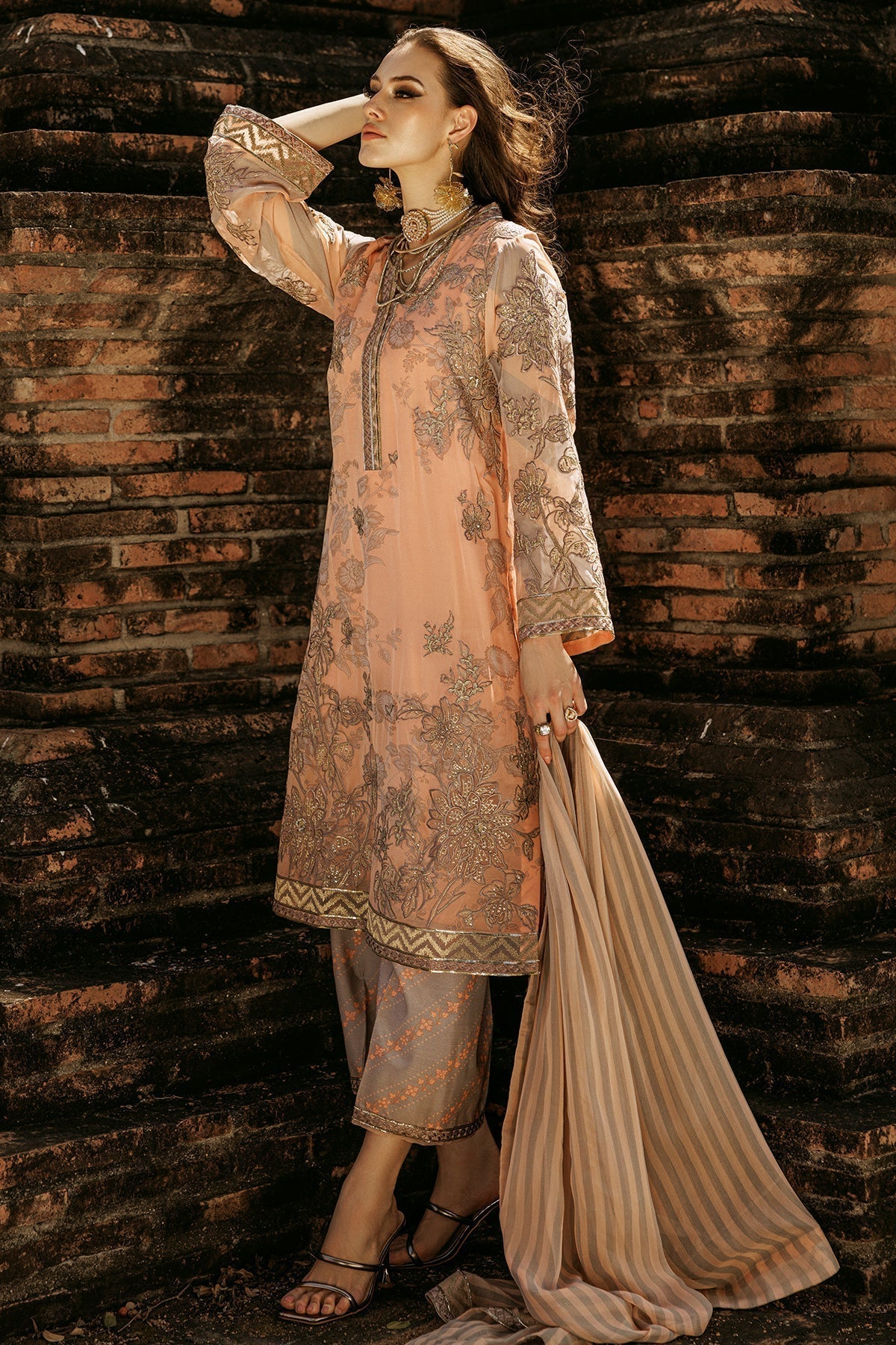 Charizma | Vasal Collection 25 | VSL25-05 S Peach Chiffon