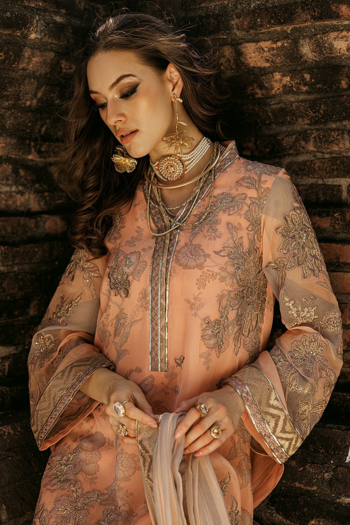 Charizma | Vasal Collection 25 | VSL25-05 M Peach Chiffon