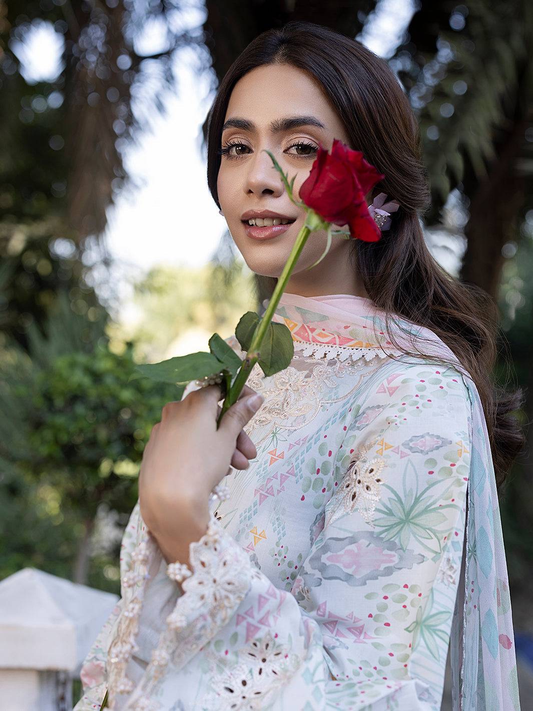 Izel | Oh Spring Lawn 25 | CLEO - Pakistani Designer Dress - by Izel | Type: Ladies Clothes - 100% Original at Saira Sultan