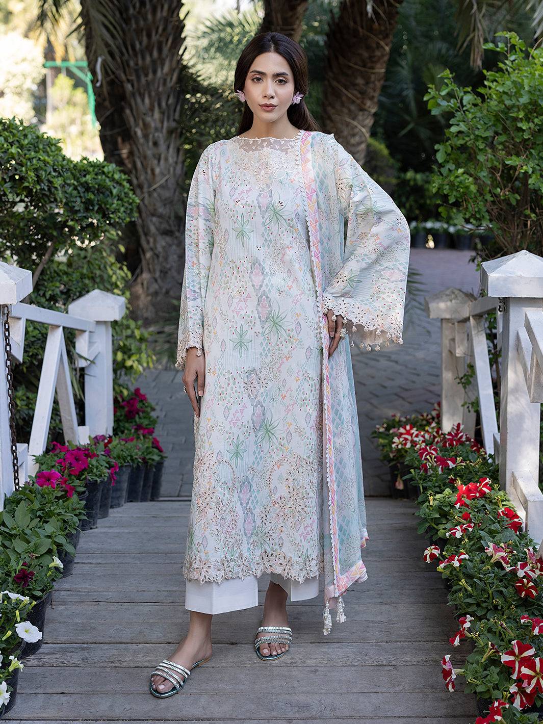 Izel | Oh Spring Lawn 25 | CLEO - Pakistani Designer Dress - by Izel | Type: Ladies Clothes - 100% Original at Saira Sultan