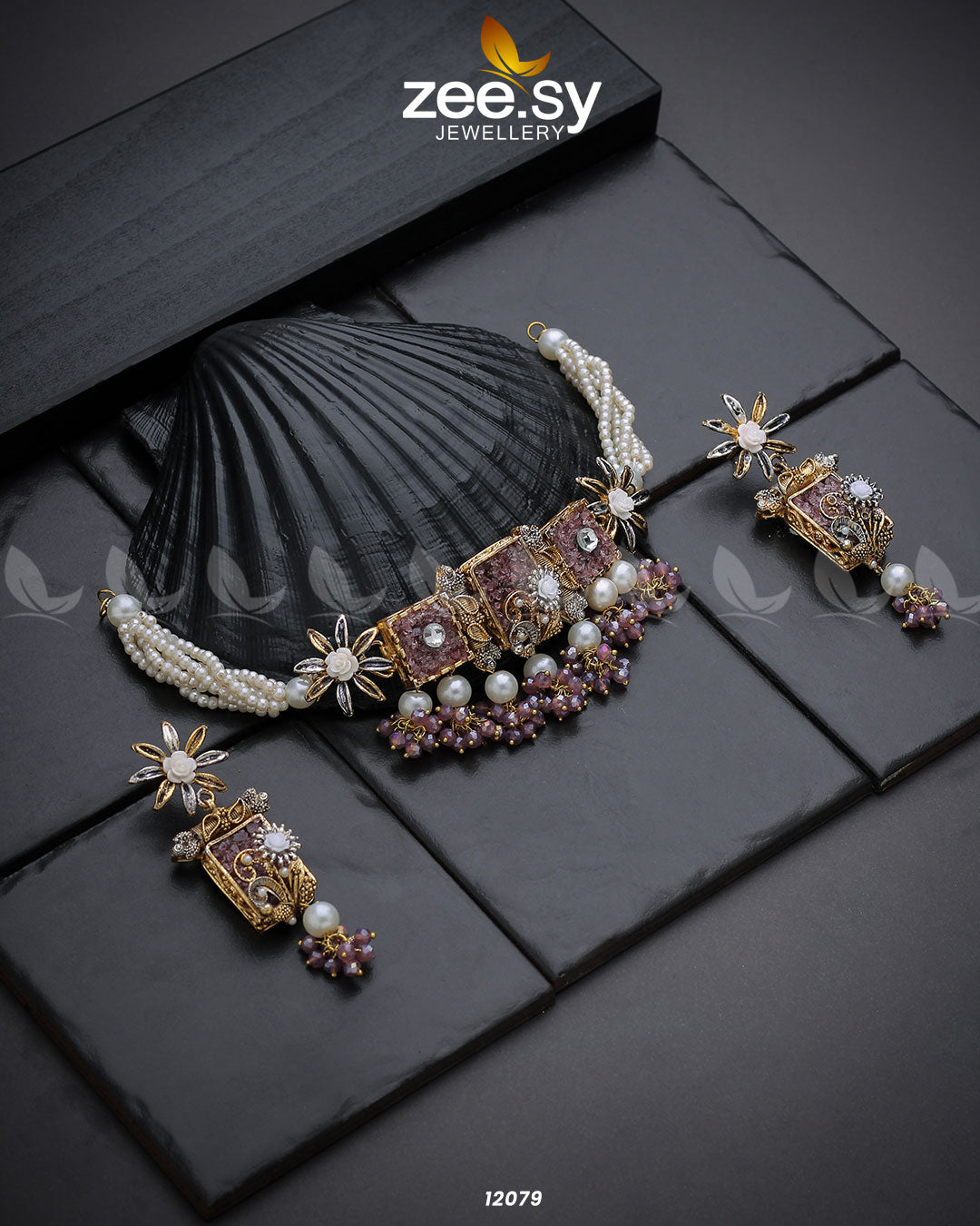 Cosmic Galaxies Necklace Purple