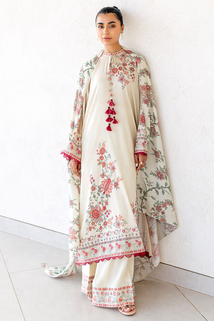 Cross Stitch | Cotton Satin 25 | PETAL SAND - Pakistani Designer Dress - by Cross Stitch - Type : Ladies Clothes - 100% Original at Saira Sultan