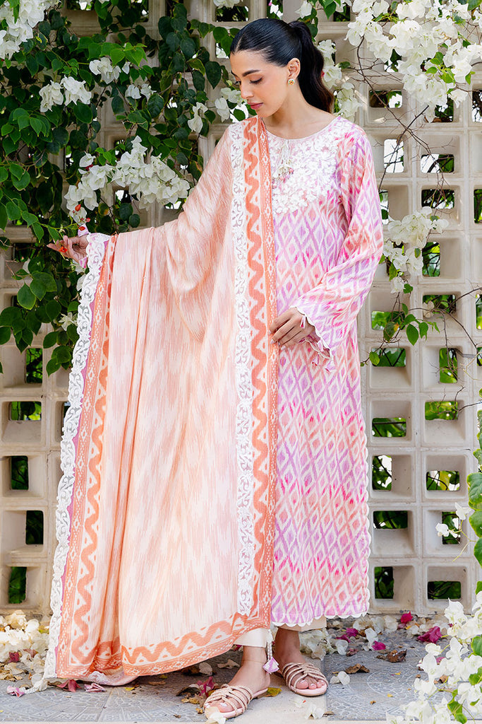 Cross Stitch | Cotton Satin 25 | RADIANT CHARM - Pakistani Designer Dress - by Cross Stitch - Type : Ladies Clothes - 100% Original at Saira Sultan